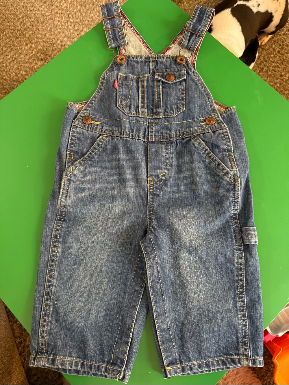Children's Blue Denim Overalls - Brand: Levi’s size 12 month